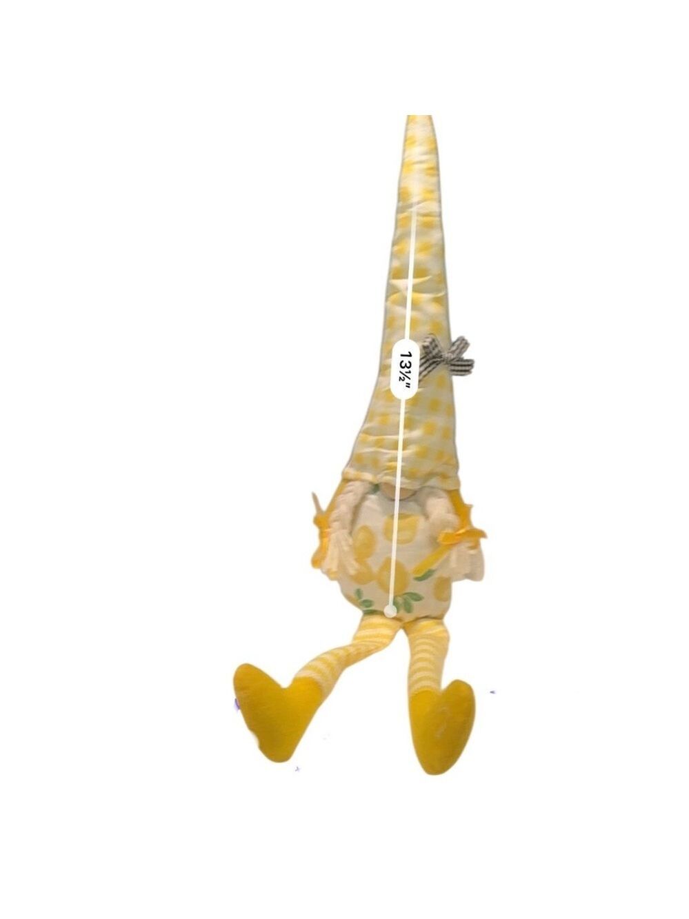 Lemon Gnome Checkered Plush Doll - Picture 5 of 8